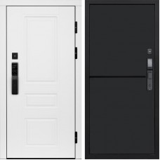 Входная дверь Smart (Смарт) Орегон White Нео Блэк