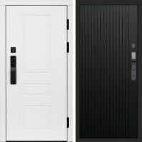 Termo Door Smart (Смарт) Орегон White Flat Черный кварц