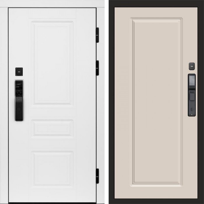 Входная дверь Termo Door Smart (Смарт) Орегон White Гранд Слоновая кость