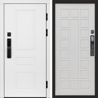 Входная дверь Smart (Смарт) Орегон White Престиж белый матовый