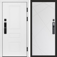 Входная дверь Smart (Смарт) Орегон White Лучи белый