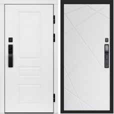 Входная дверь Smart (Смарт) Орегон White Лучи белый