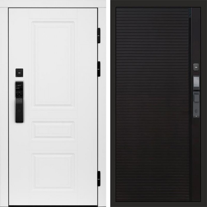 Входная дверь Smart (Смарт) Орегон White Porte black