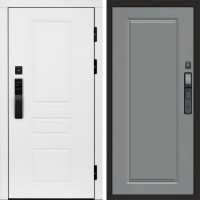 Входная дверь Smart (Смарт) Орегон White Гранд Grey софт