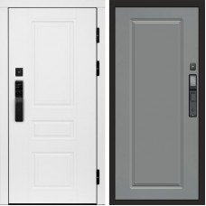 Входная дверь Smart (Смарт) Орегон White Гранд Grey софт