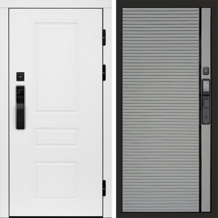 Входная дверь Smart (Смарт) Орегон White Porte Grey софт