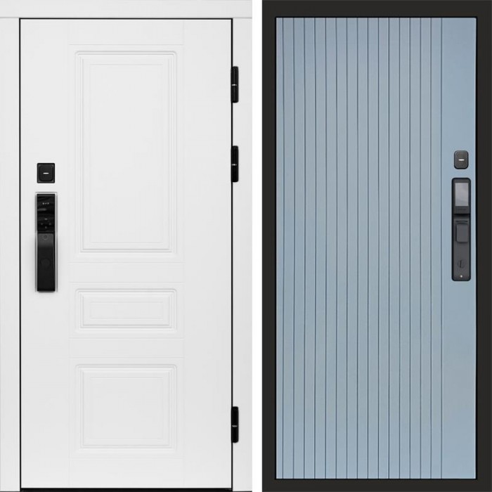 Termo Door Smart (Смарт) Орегон White Flat Grey Софт