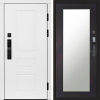 Входная дверь Smart (Смарт) Орегон White Зеркало триумф венге