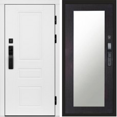 Входная дверь Smart (Смарт) Орегон White Зеркало триумф венге