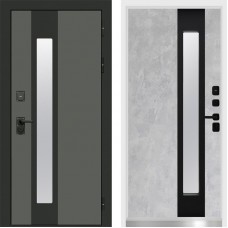 Дверь Арктика White Графит Termo Door Бетон светлый