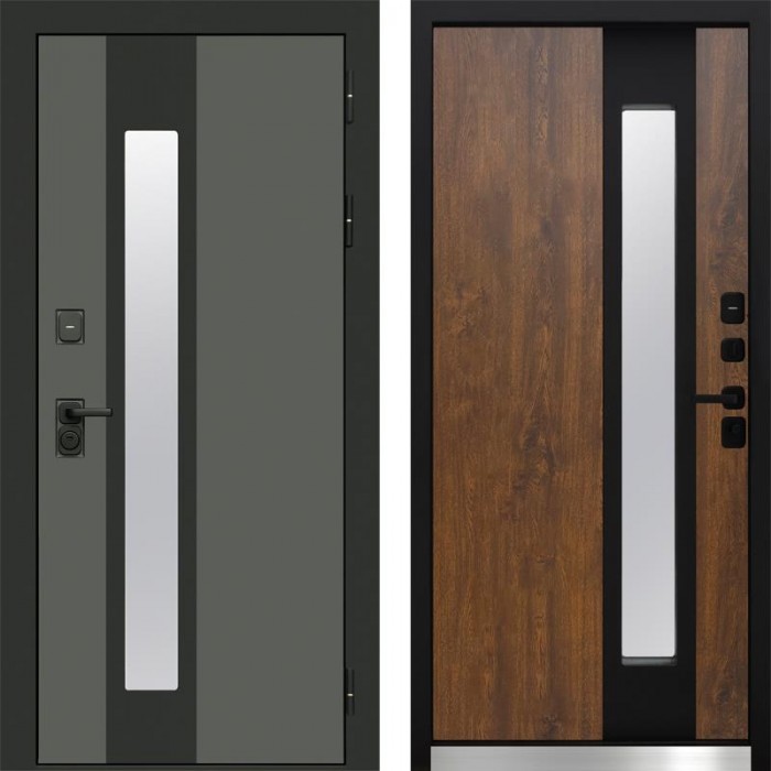 Дверь Арктика White Графит Termo Door Дуб