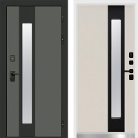 Дверь Арктика White Графит Termo Door Слоновая кость