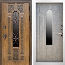 Входная дверь Termo Door Лацио White с терморазрывом Бетон светлый