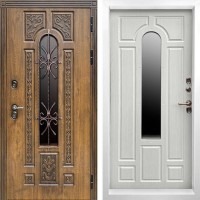 Входная дверь Termo Door Лацио White с терморазрывом Лиственница
