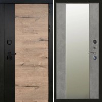 Ларте панель Большое зеркало бетон светлый