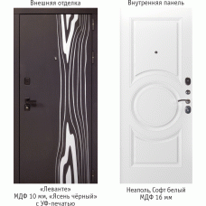 Леванте Неаполь (Ясень черный / Белый софт)