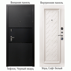 Стокгольм Мрамори (Черный кварц / Белый мрамор)